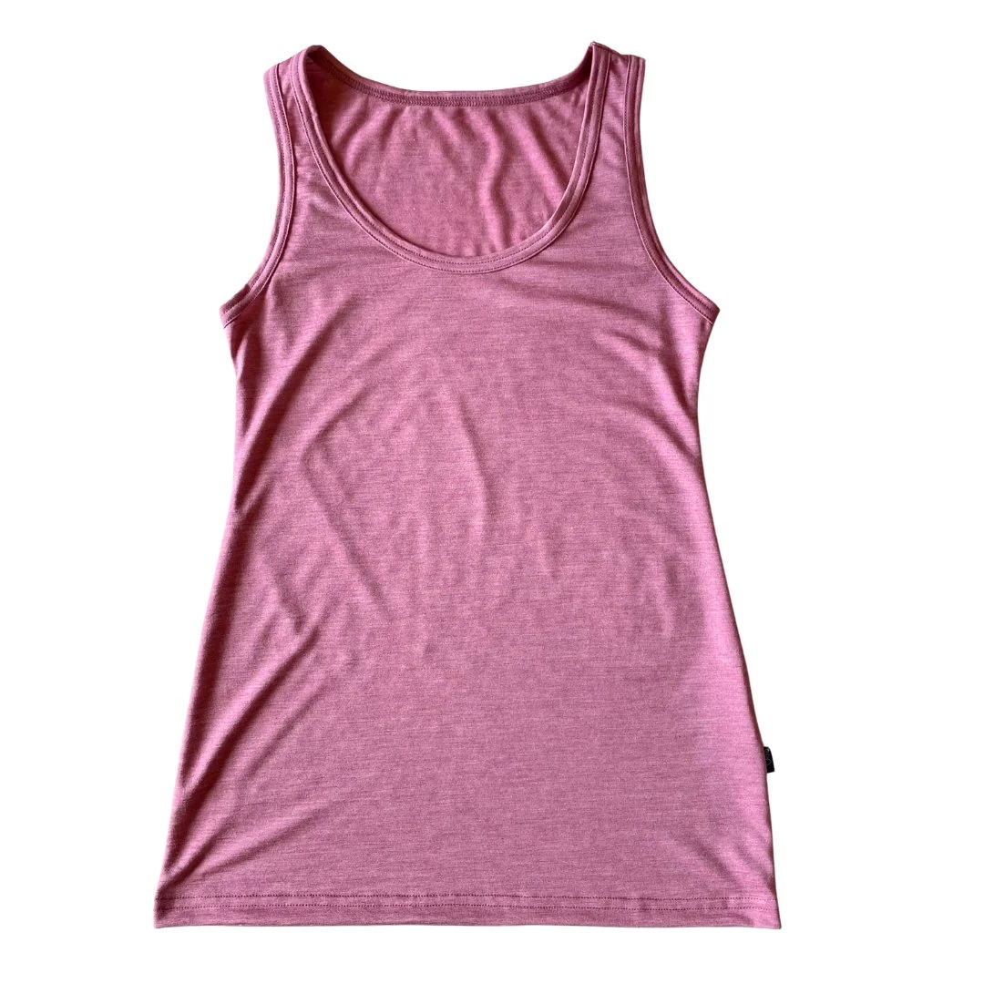 heywool Tank-Top rose aus Merinowolle & Seide