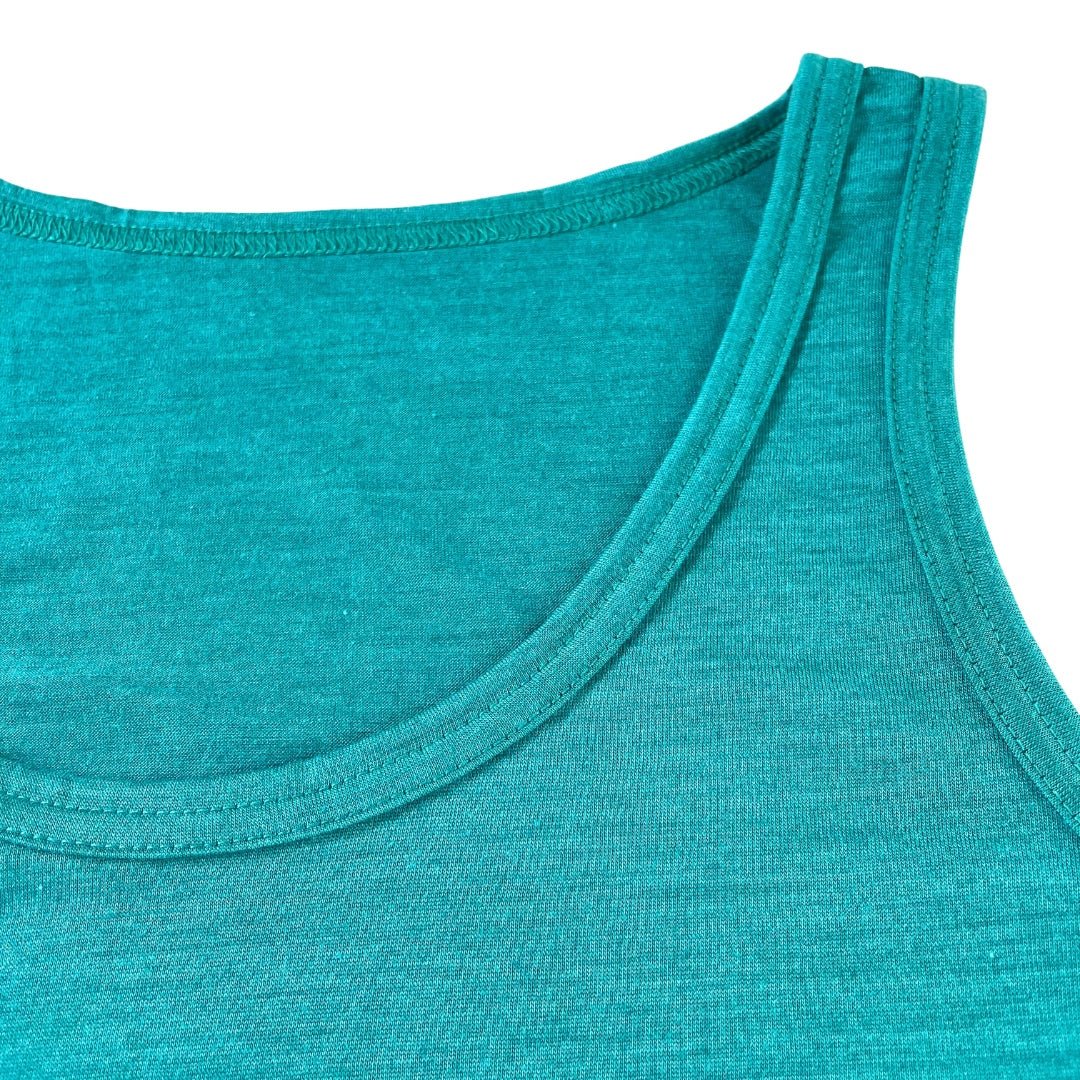 heywool Tank-Top smaragd aus Merinowolle & Seide – Bild 2