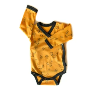 heywool Wickelbody sonnengelb Fuchs – Merino & Seide (GOTS)