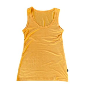 heywool Tank-Top sonnengelb aus Merinowolle & Seide