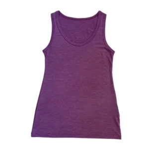 heywool Tank-Top prune aus Merinowolle & Seide
